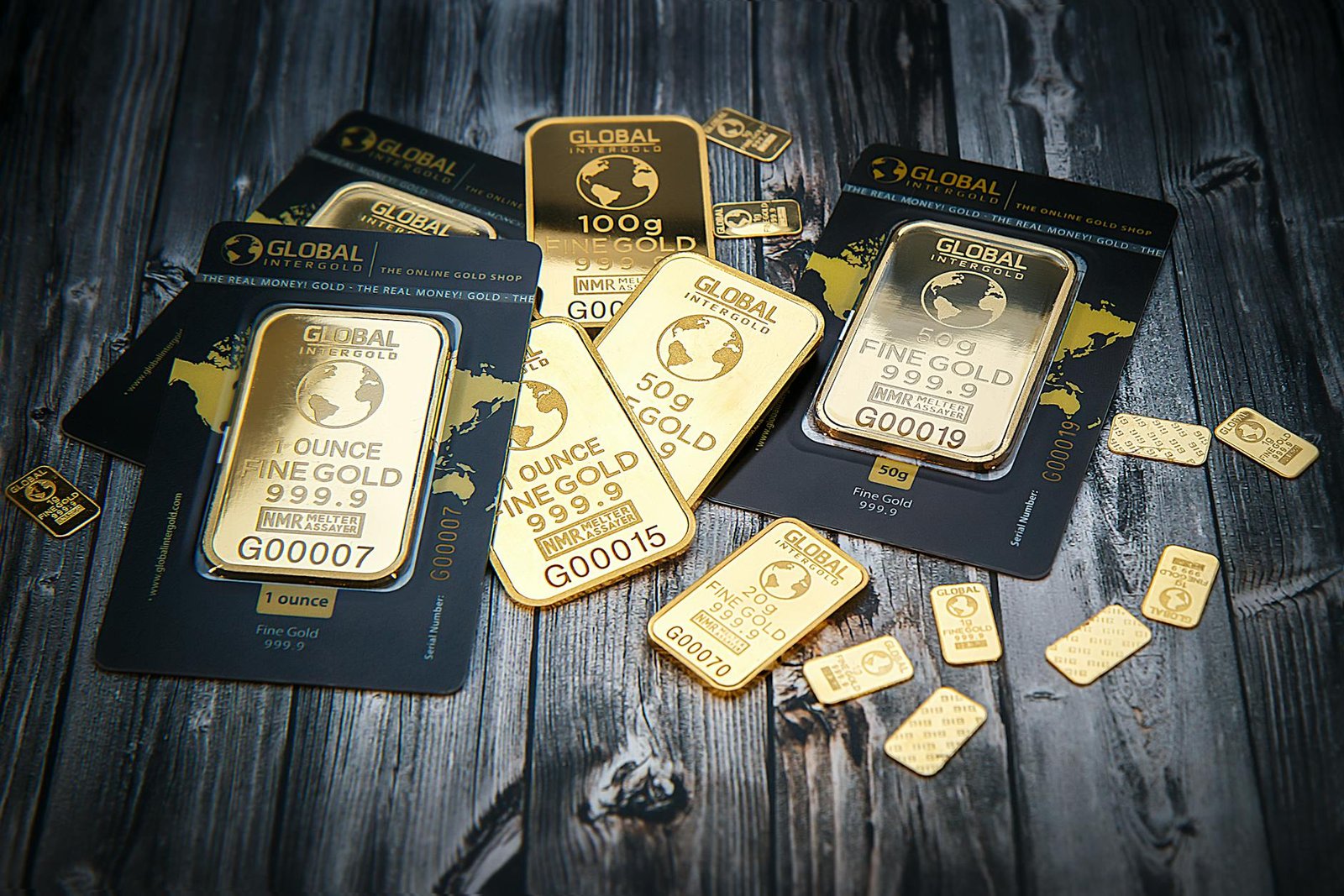 Gold spot price displayed on a financial trading screen with market data